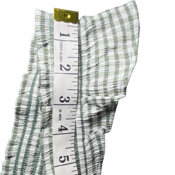 Old Navy Green and White Checkered Gingham Sleeveless Midi Dress NWT - Picture 14 of 16